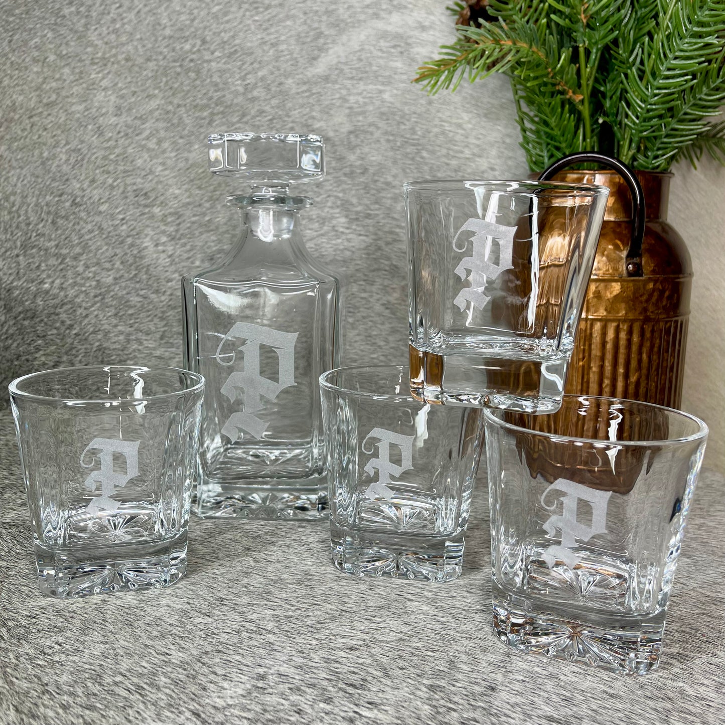 Decanter & Drinking Glass Set
