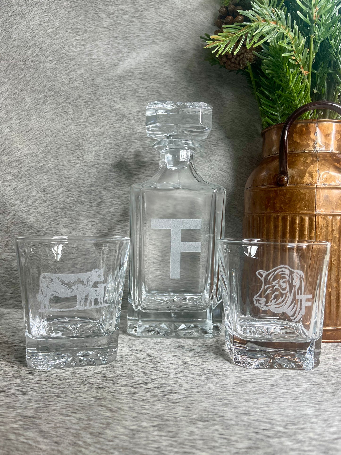 Decanter & Drinking Glass Set