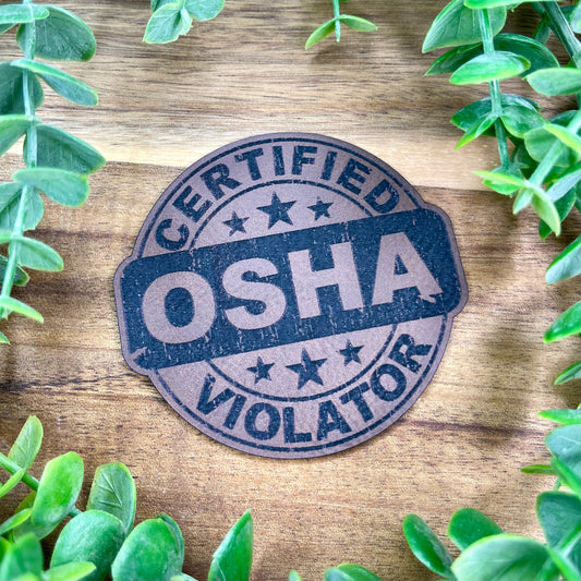 OSHA Leatherette Hat Patch