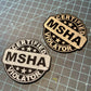 MSHA Leatherette Hat Patch