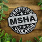 MSHA Leatherette Hat Patch