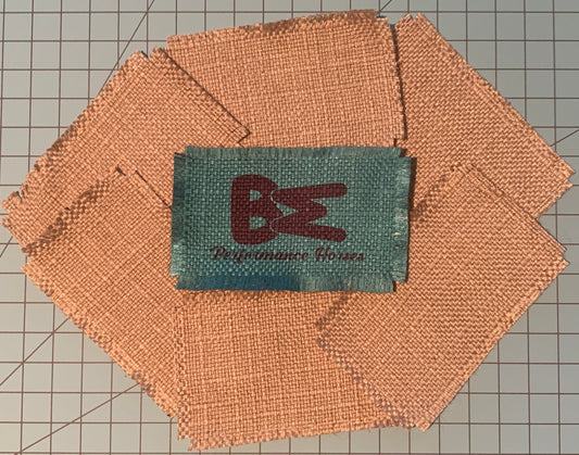 Tan Frayed Edge "Raggy" Patches