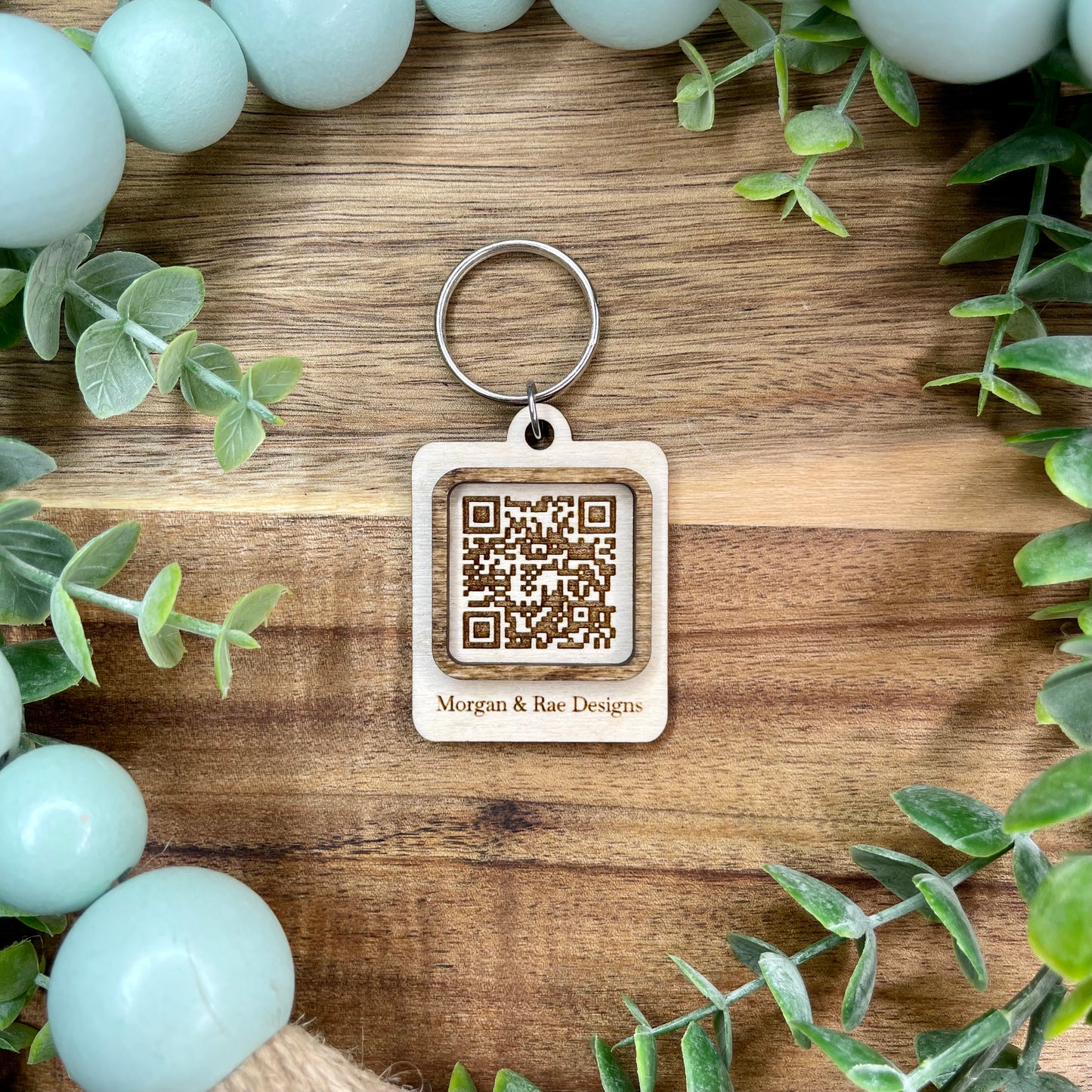 Personalized QR Code Keychains