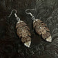 Bejeweled Longhorn Feather Dangles