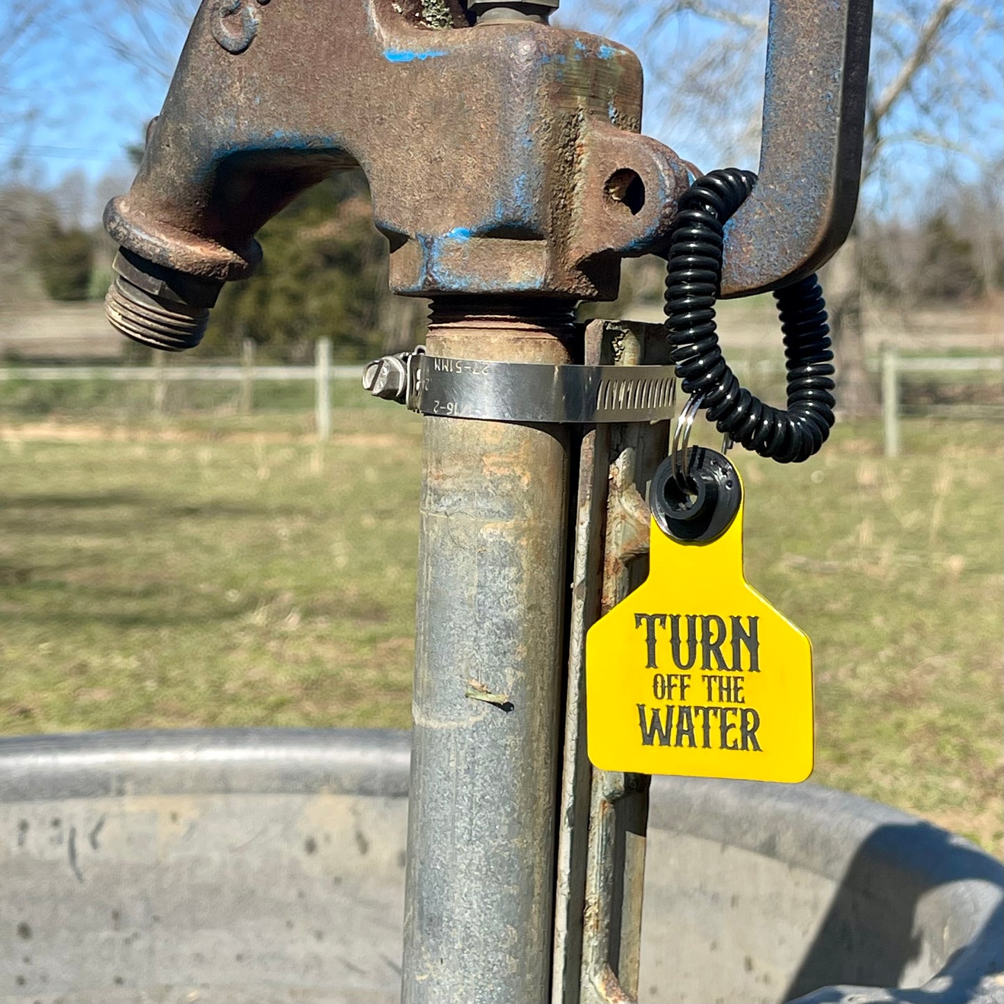 Turn off the Water Keychain
