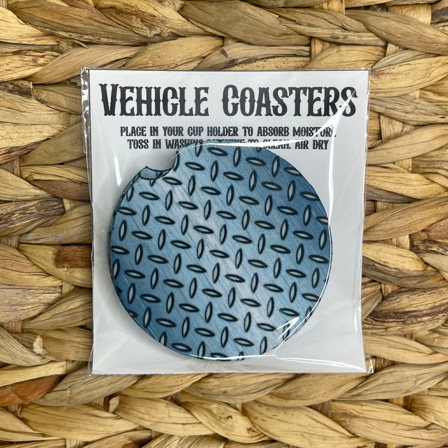 Pack of 2 – 3 inch Neoprene Car Coasters –