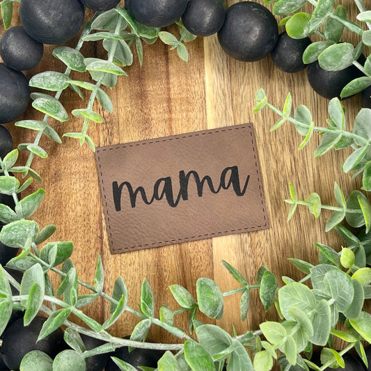 Mama Leather Patch